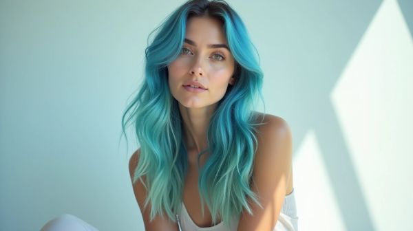 La magie de la coloration bleu turquoise pour sublimer vos cheveux