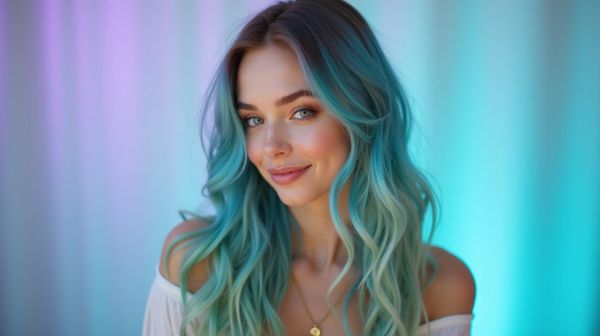 La magie de la coloration bleu turquoise pour sublimer vos cheveux